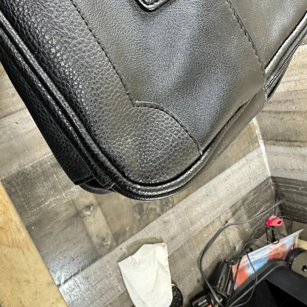 Black Faux Leather Designer Mini Backpack Juicy Couture‎